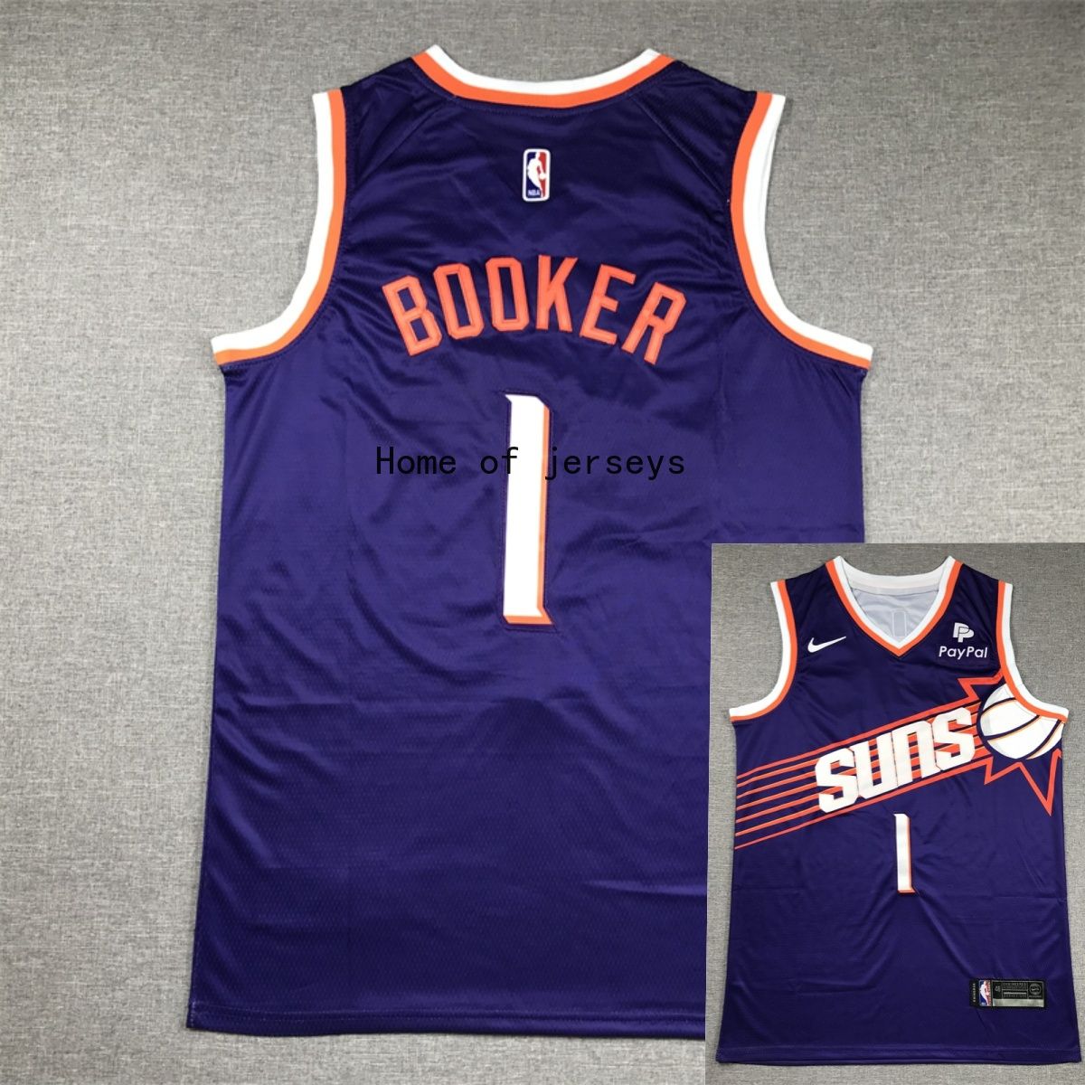 Форма баскетбольная NBA Jerseys Phoenix Suns Devin Booker #1 баскетбольная майка Basketball jerseys Баскетбольный футболки жилет спортивная рубашка