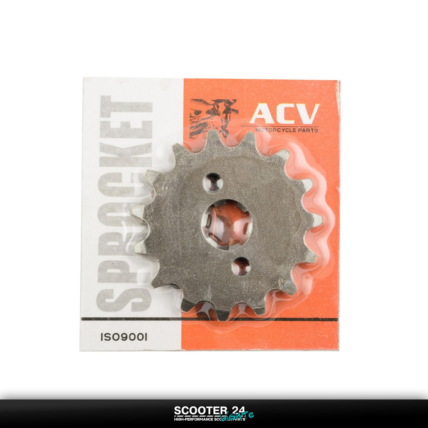 Звезда трансмиссии ведущая (передняя) 420-15T 17мм на мопед Alpha / Delta (Альфа / Дельта Орион Омакс) 139FMB / Active (сталь 45) "ACV"