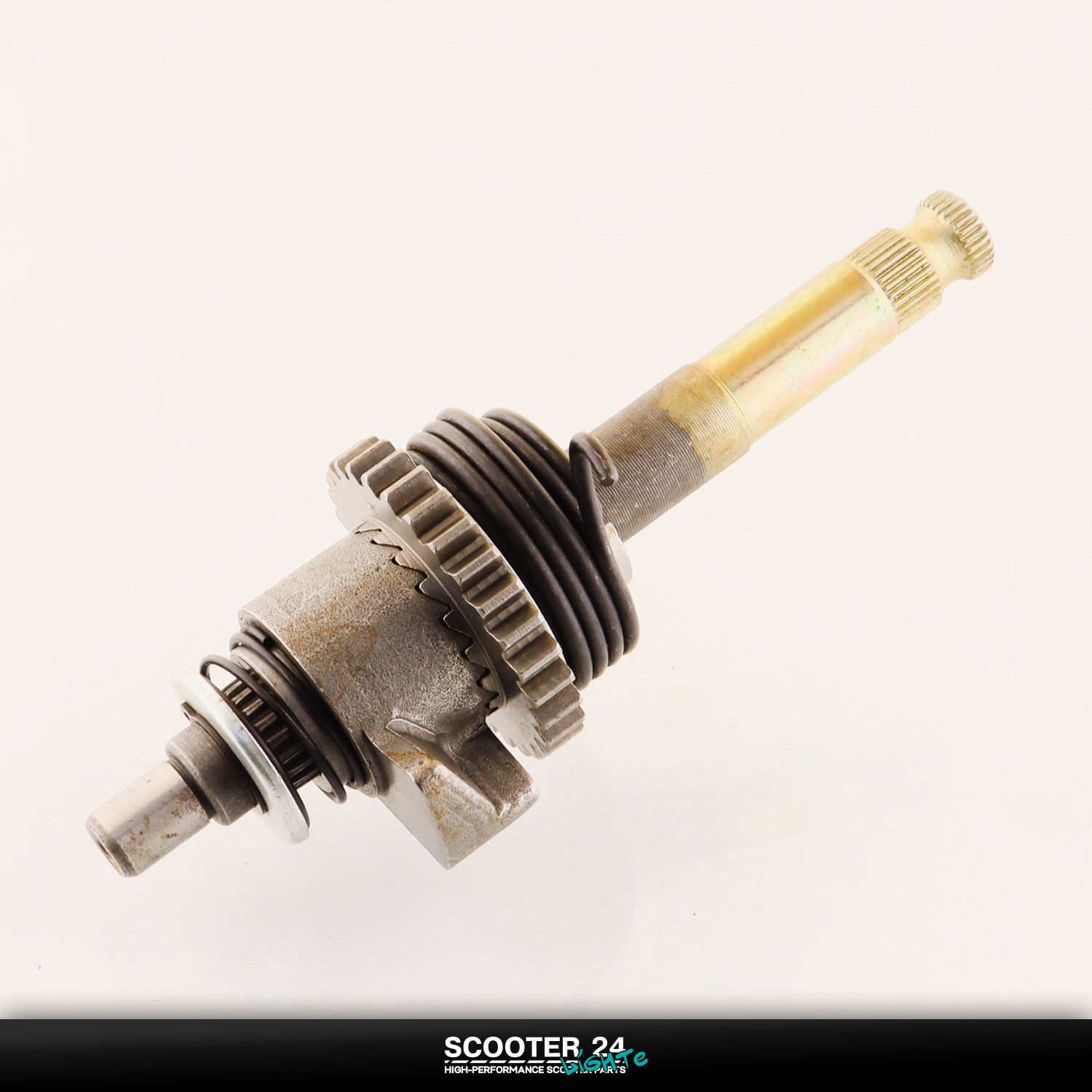 Вал заводной секстор кикстартера на мотоцикл и мопед 4T CB 125 / 150 Хонда СБ
