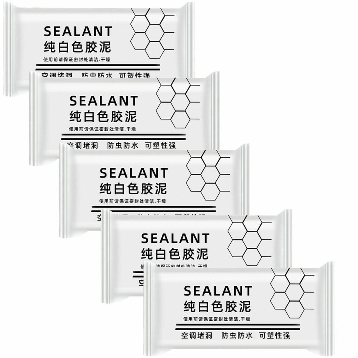 5шт.Бытовойремонтныйпластилин,герметизирующаяглинадлядома,дляотверстий,зазоров,щелейитрещин
