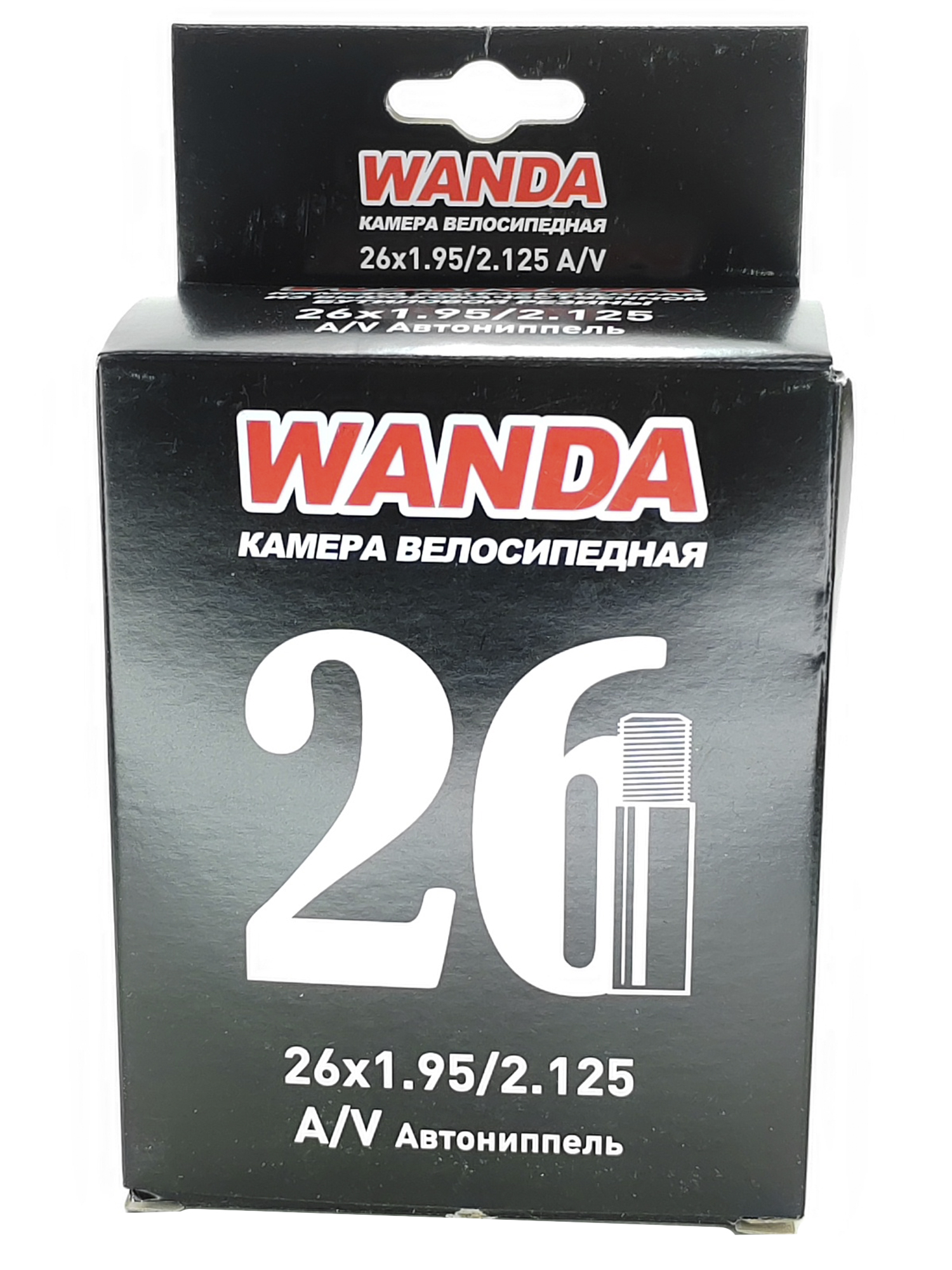 Wanda Камера для велосипеда 26 дюймов, 26х1.95/2.125, AV 33 мм — WANDA TYRE — Товары для велоспорта — фото 2