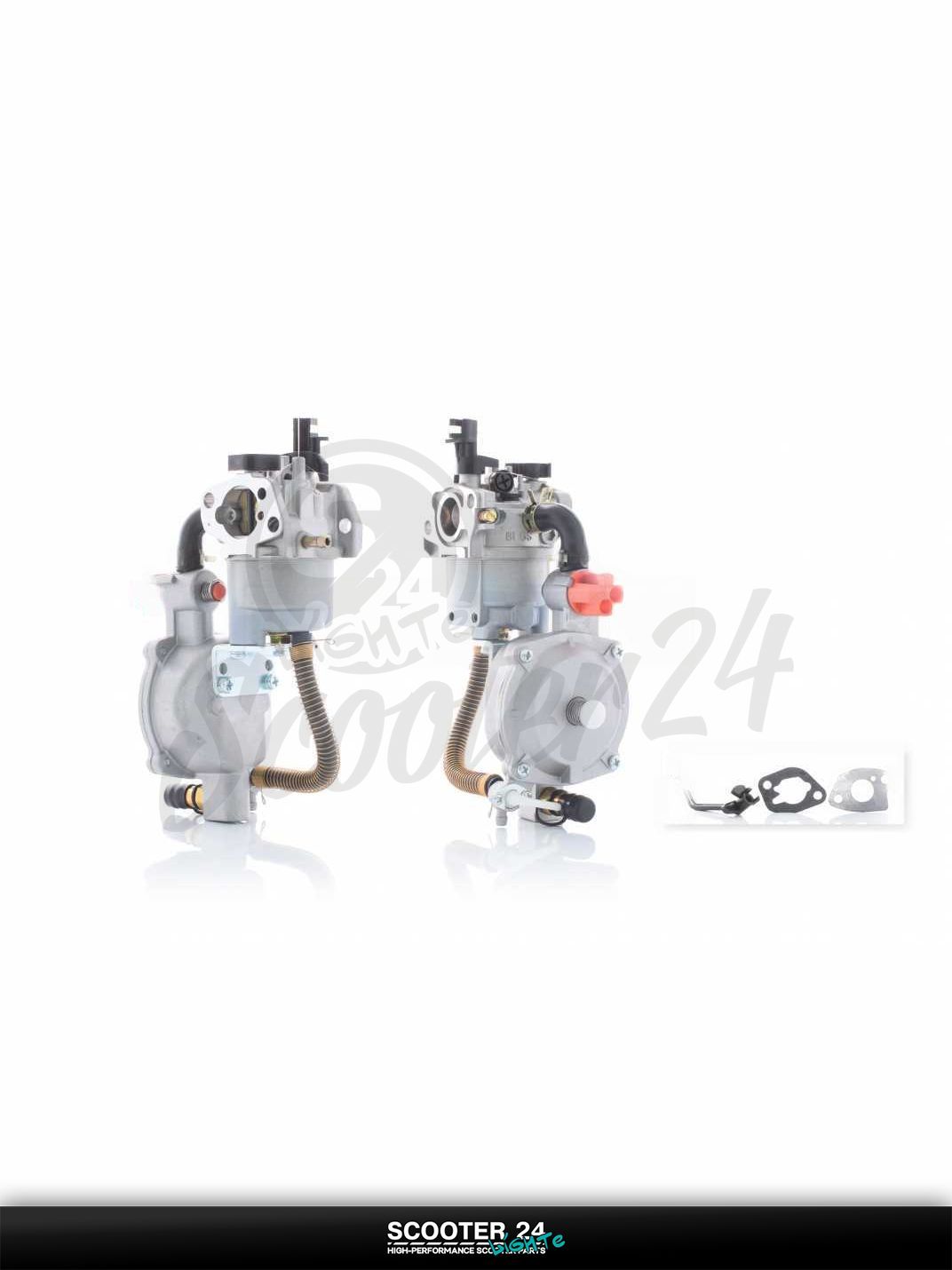 Карбюратор бензогенератора с газовым редуктором (168-LPG) 1,6-3кВт