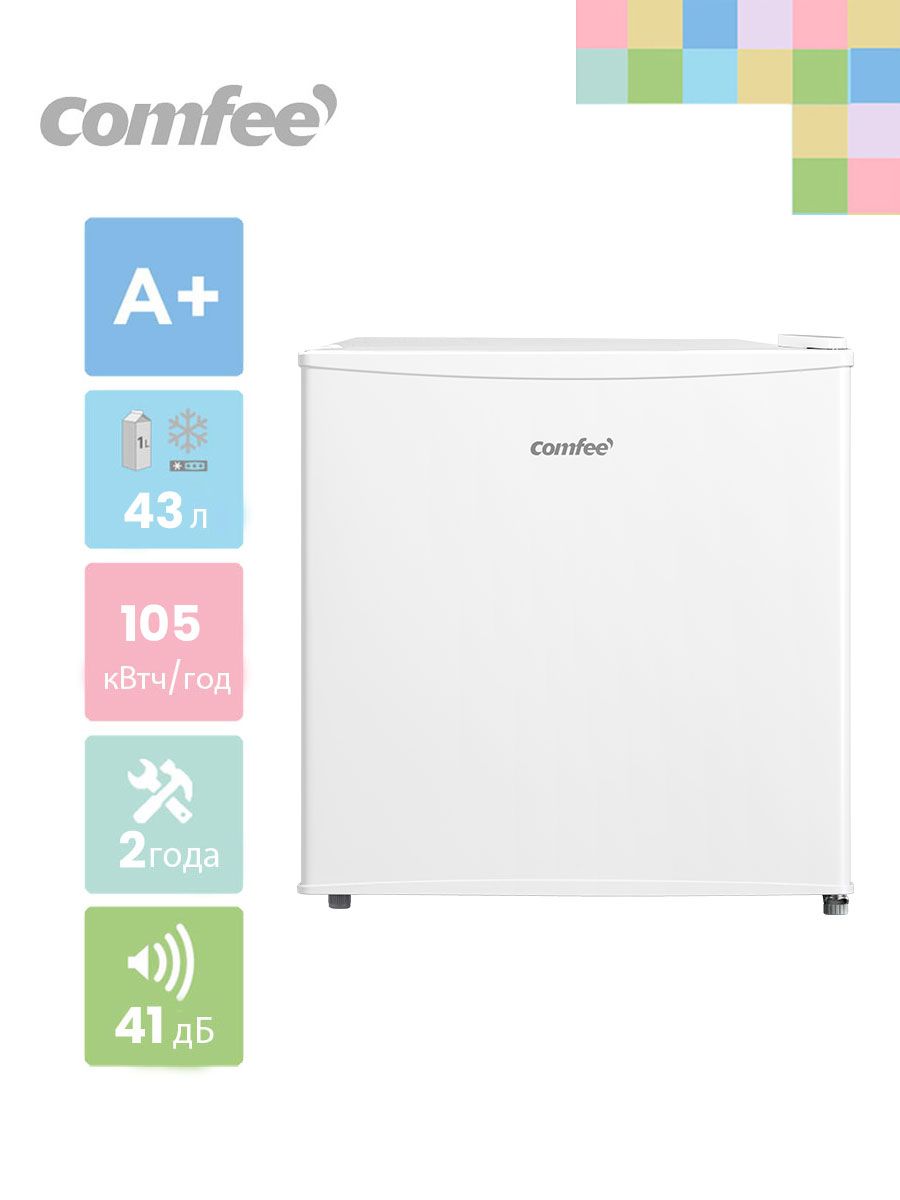 ComfeeRCD76WH1RХолодильник,белый,зеркальный