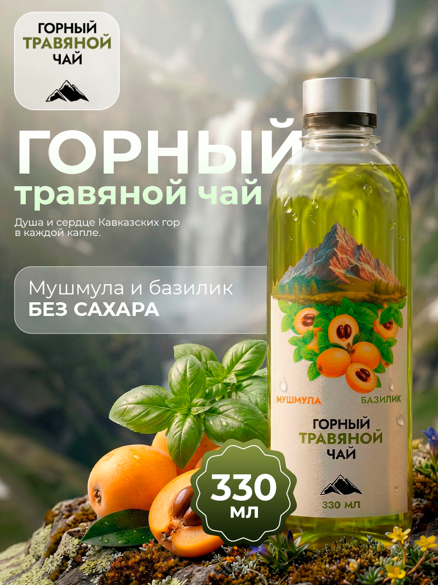 Горный чай травяной Мушмула и базилик