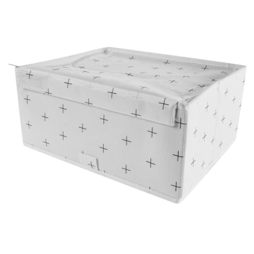 Короб для хранения Spaceo 16.5x36x28 см полиэстер цвет белый #1