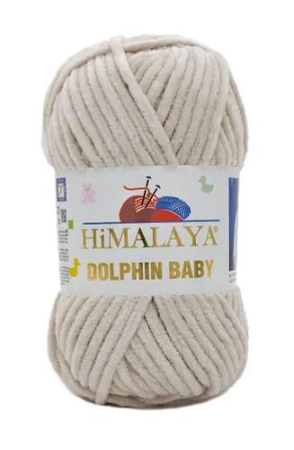 Пряжа HIMALAYA DOLPHIN BABY / Гималая Долфин Бэби, 120м/100 гр, 1 моток, крем брюле 80342  #1