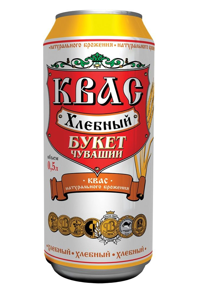 Квас Букет Чувашии хлеб., 0,45л, 24шт - купить с доставкой по выгодным ...