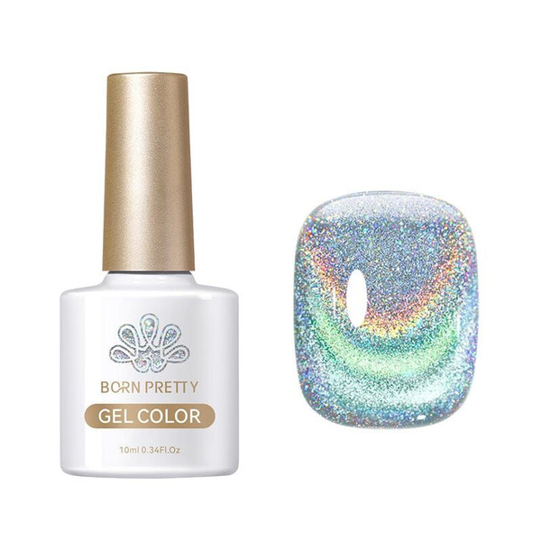 Born Pretty, Rainbow Glass Cat Magnetic Gel - светоотражающий Гель лак ...