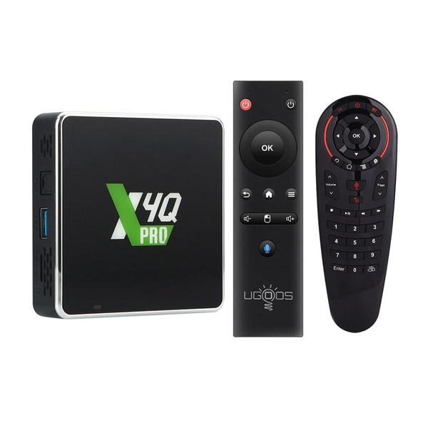Медиаплеер Ugoos X4Q Pro 4+32GB add G30S, HDMI, RJ-45 Ethernet, USB ...