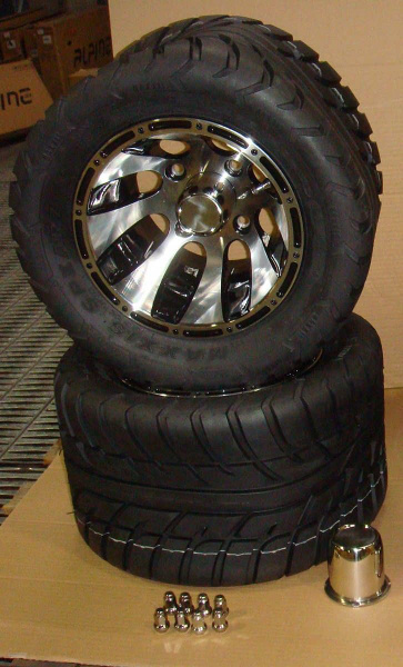 Колеса задние дорожные в сборе, QR300/450 Maxxis Spearz 10"х8", 4отв ...
