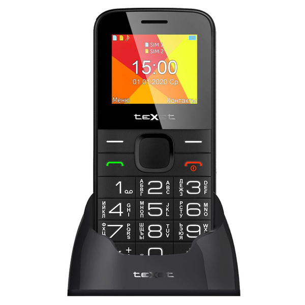 Мобильный телефон Texet TM-B201 Black, черный - купить по выгодной цене ...