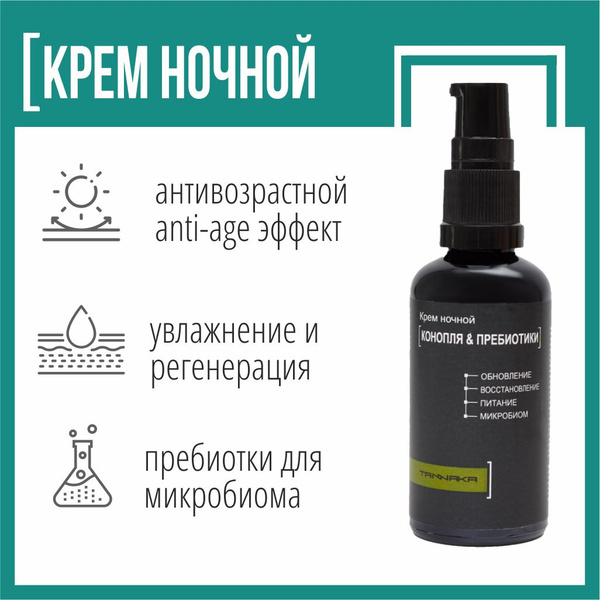 Ночной крем для лица для интенсивного восстановления с пребиотиками ...