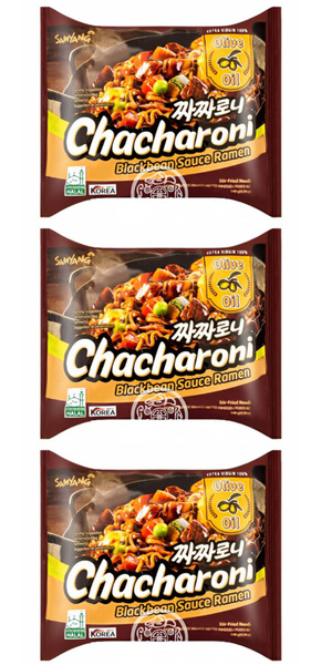 Samyang Лапша быстрого приготовления Чачарони, 140 г, 3 шт - купить с ...