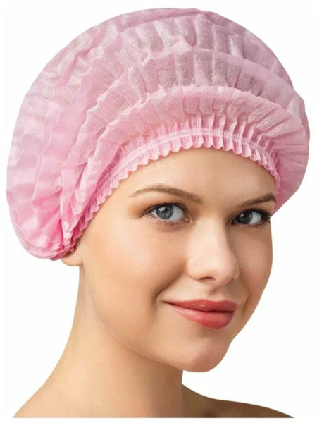 Шапочки одноразовые Шарлотка медицинские, на резинке, 100 штук - купить ...