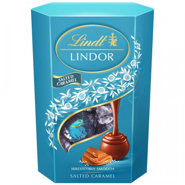 Lindt конфеты шоколадные из молочного шоколада с соленой карамелью ...