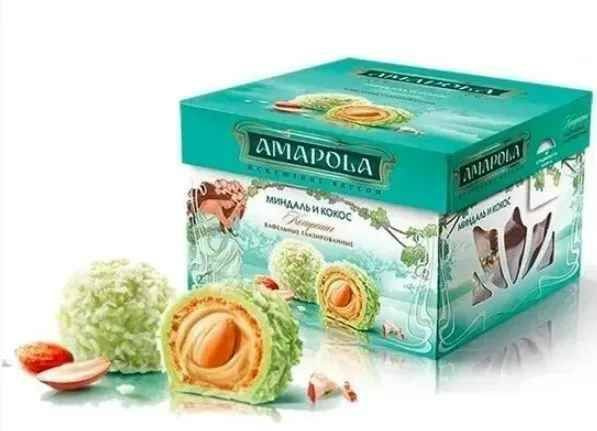 Конфеты АМАПОЛА Миндаль и Кокос 100гр*4 шт - купить с доставкой по ...