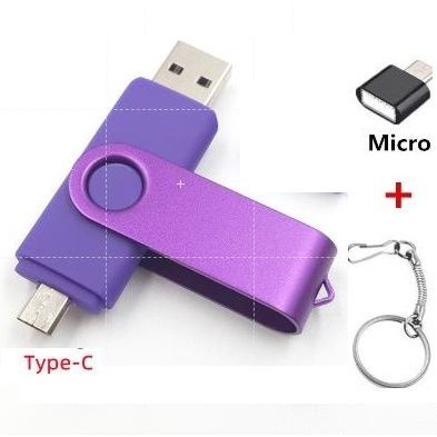 USB-флеш-накопитель 2ТБ флэш - накопитель 3В - 1 типа C / миниатюрный ...