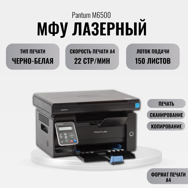 МФУ Pantum M6500 купить на OZON по низкой цене (886060687)