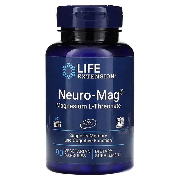 Life Extension Neuro-Mag, L-треонат магния, Neuro-Mag Magnesium L ...