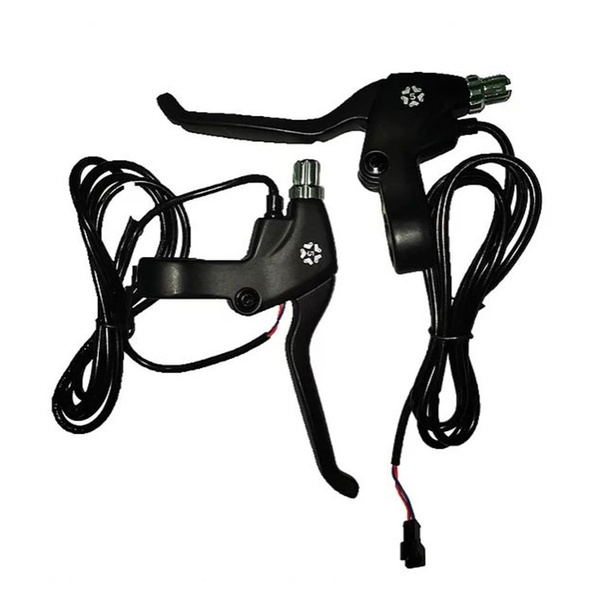 Ручки тормозные для электровелосипеда с выключателем, черные(пара ...