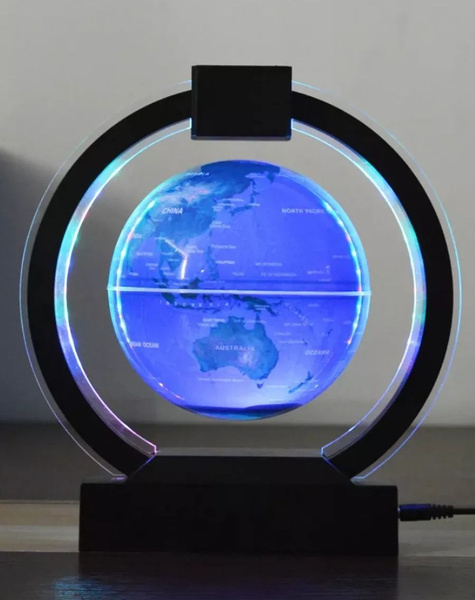Левитирующий глобус GLOBE Floating And Rotating In Midair Black ...