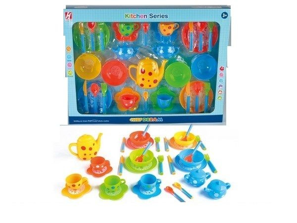 Hong Sen Набор Посуда Chef Dream, в комплекте: чайные приборы, столовые ...