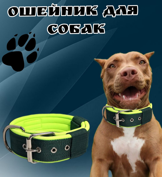 Ошейник для собак R-and-K широкий 4.8 см., для средних и крупных пород ...