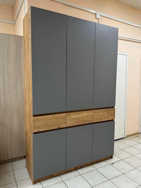 Шкаф распашной Шкаф Роджина графит. 1.5 метра, 150x52x240 см - купить ...