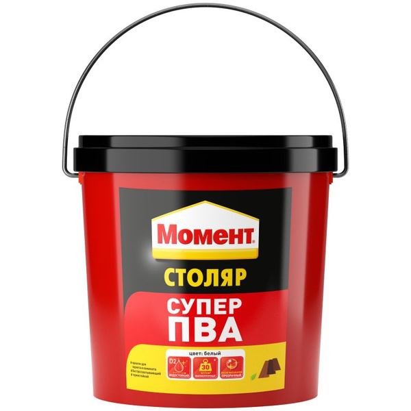 Клей ПВА Момент Клей Столяр Супер ПВА 3 кг 3000 мл, 1 шт. - купить по ...