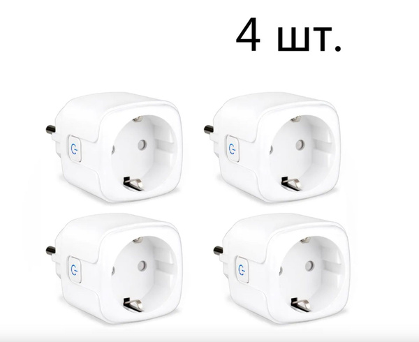 Умная розетка для Яндекс Алиса Туя WiFi 16А таймер белого цвета с ...