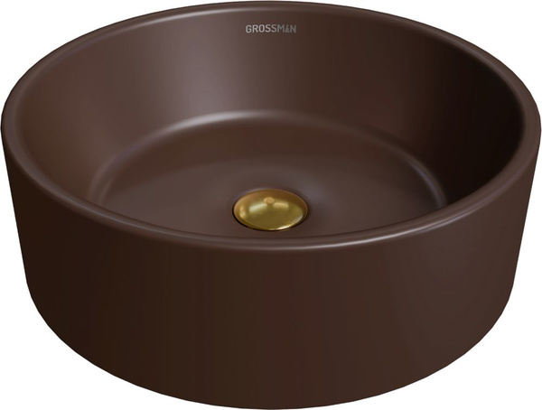 Раковина Grossman Color GR-3013 чаша, круглая, фаянсовая, без отверстия ...