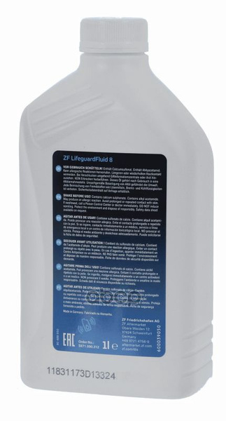 Масло Гидравлическое Zf Parts Lifeguard Fluid Синтетическое 1Л. ZF арт ...
