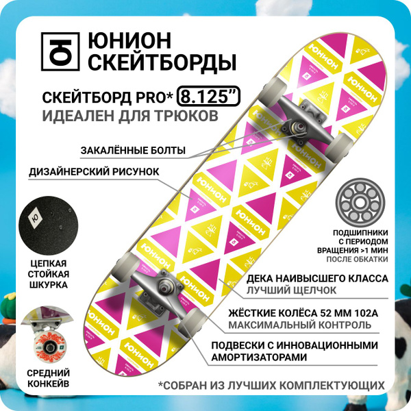 Характеристики Трюковый деревянный Юнион скейтборды скейтборд Moloko ...
