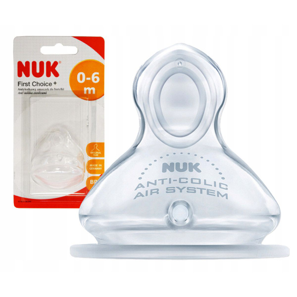 Соска Nuk First Choice р-р 1 (0-6 m), отверстие M, антиколиковая ...
