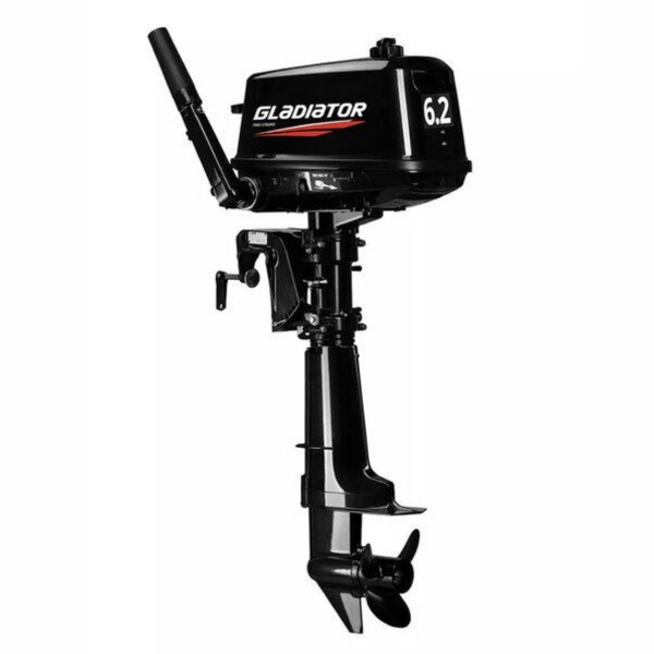 Лодочный мотор GLADIATOR G6.2FHS (2 такта; 6,2 л.с.) купить c доставкой ...