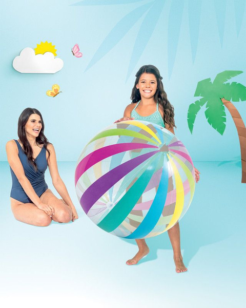 Надувной детский мяч большой пляжный 107 см Jumbo (Intex ) - купить по ...