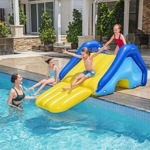 Надувная горка для бассейна Giant Pool Slide 247*124*100 см купить по ...