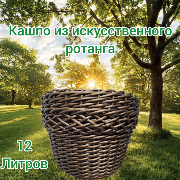 Кашпо, Бронза , 25 см х 33 см х 33 см, 12 л, 1 шт - купить с доставкой ...