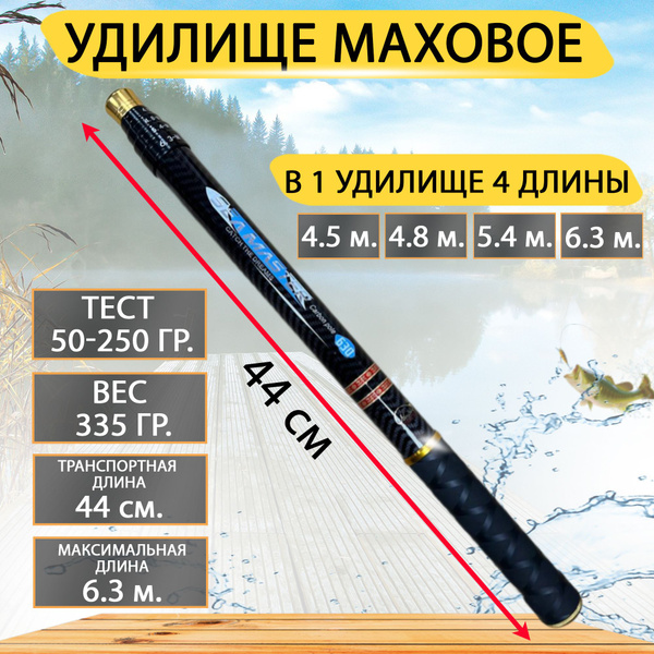 Удилище GC-Famiscom Маховое телескопическое с переменной длинной 4 ...
