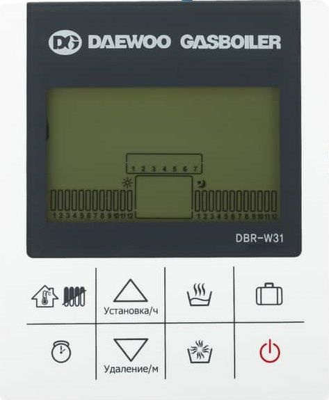 Запчасти и аксессуары для котлов DAEWOO GASBOILER пульт DBR-W31 ...