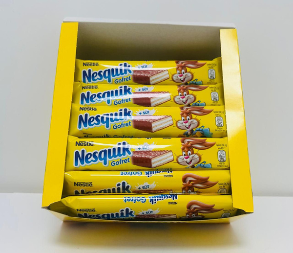 Вафельные батончики Nesquik Gofret, 30 штук по 26.7 г купить на OZON по ...