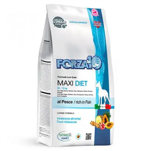 Forza10 Diet Maxi Pesce Fish 26 13 / Сухой Монобелковый корм Форза для ...