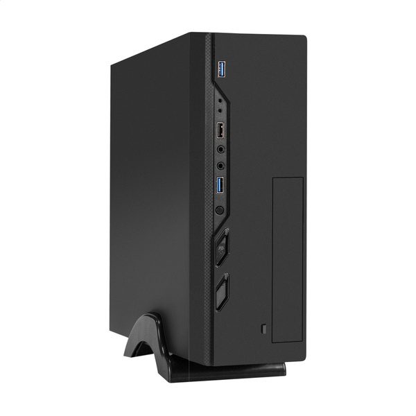 Корпус Desktop ExeGate MI-208U2-M400 (mini-ITX/mATX, БП M400 с вент ...