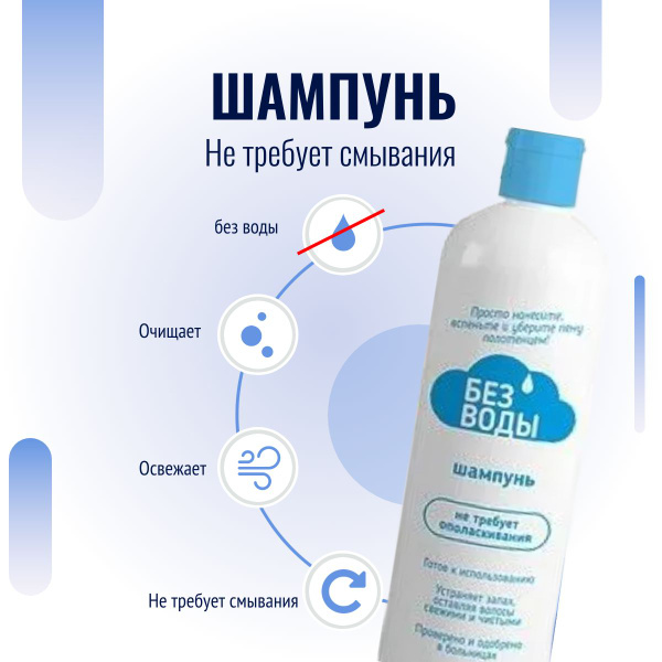 Без Воды Шампунь для волос, 250 мл. - купить с доставкой по выгодным ...