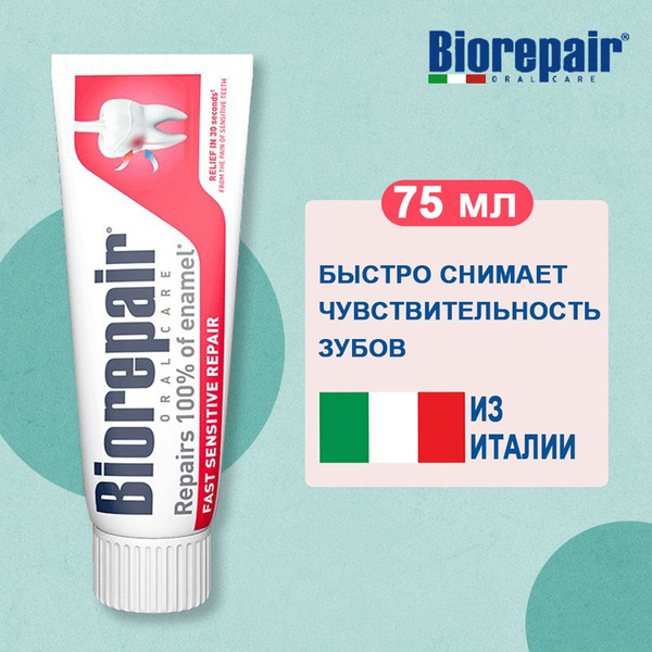 Зубная паста для чувствительных зубов Biorepair Fast Sensitive Repair ...
