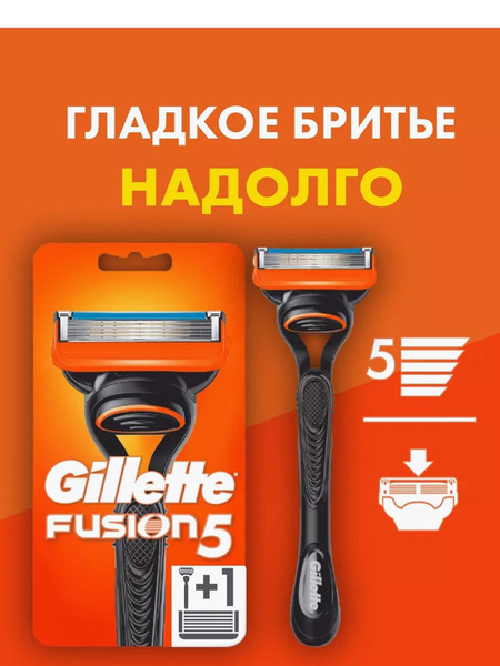 Бритвенный станок Джилет Фьюжен 5+1 - купить с доставкой по выгодным ...