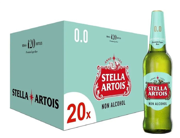 Безалкогольное пиво "Stella Artois Non Alcohol" (Стелла Артуа) светлое ...