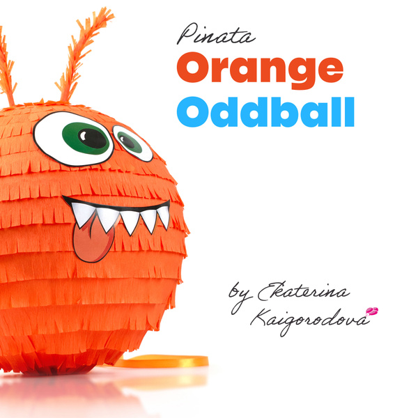 Пиньята Оранжевый Чудик, 42 см / Pinata Orange Oddball by Ekaterina ...