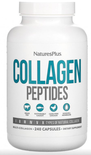 Collagen Peptides (пептиды коллагена) 240 капсул (NaturePlus) - купить ...