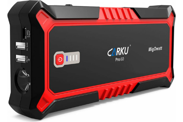 Портативное пуско-зарядное устройство CARKU 25000 mAh jump starter Pro ...